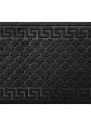 Коврик 60*90см с тиснением no2 velour black тм bona domus