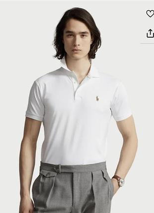Футболка чоловіча polo ralph lauren slim fit pima cotton