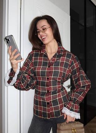 Рубашка в клетку 5