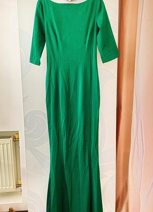 Елегантна вечірня сукня насиченого зеленого кольору. бренд: jeune & jolie .  країна-виробник: гонконг, розмір: 36 /42 (s).