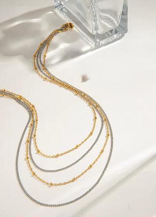 Многослойная цепочка нержавеющая сталь stainless steel