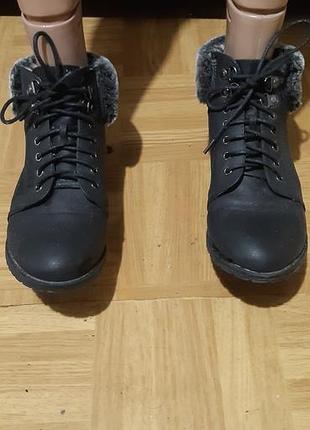 Ботинки плавки с мехом кожаные love your boots