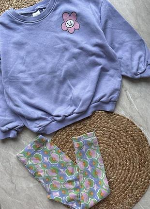 Збірний комплект лосіни та світшот 4-5 років