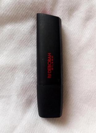 Italy, deborah milano red mat , стойкая матовая бархатная помада - тинт с гиалуроновой кислотой, коллагеном