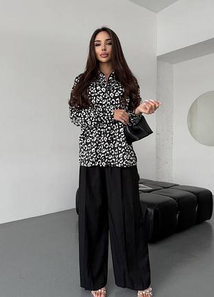 Жіноча класична шовкова блуза блузка вільна вільного крою