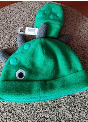 Комплект: шапка і рукавички флісові  next baby 3-6 місяців
