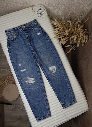 Рвані джинси мом від denimco 9-10 років (134-140)