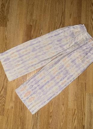 Штани для дівчинки льон