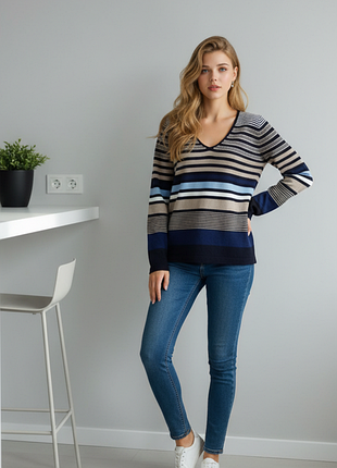 Акція 1+1 = 3 гарна кофта  у смужку    вiскоза