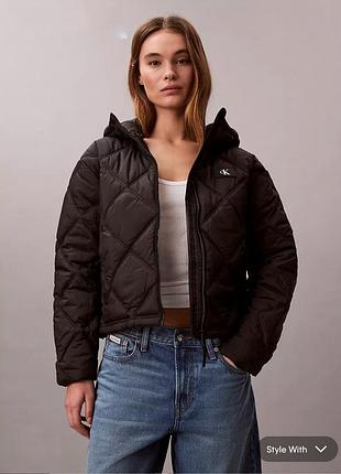 Жіноча куртка пуховик пуфер calvin klein original m l