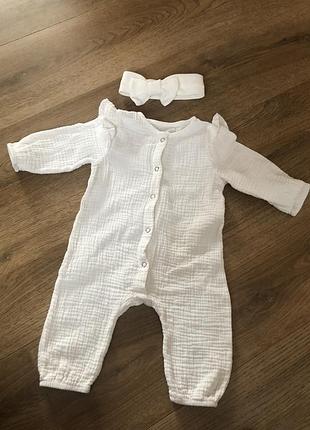 Мусліновий чоловічок 3-6 місяців