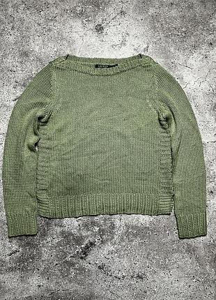 Жіночий вʼязаний крупною вʼязкою светр polo ralph lauren prl