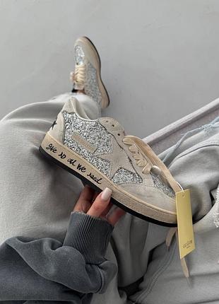 Golden goose | ggdb ballstar | sparkle light grey