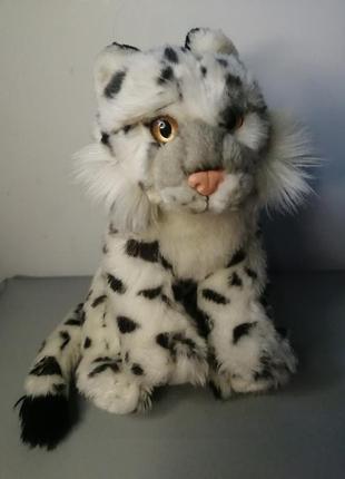 Реалистичная мягкая игрушка снежный барс