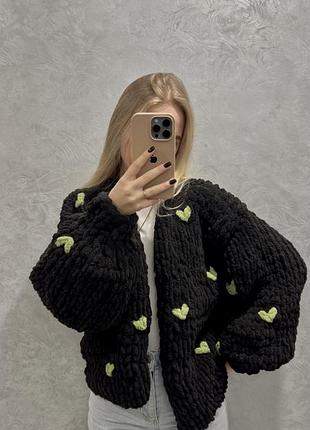 Обʼємний та дуже теплий кардиган