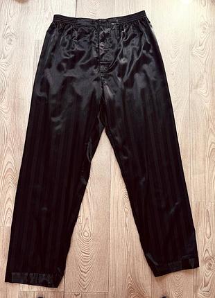 Шикарні чоловічі чорні штани/одяг для дому та сну