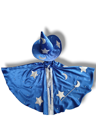 Карнавальний костюм чарівника чарівниці зірки ночі звіздарь зірколіч маг