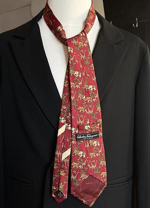 Краватка salvatore ferragamo made in italy | шовк | коллекційна краватка