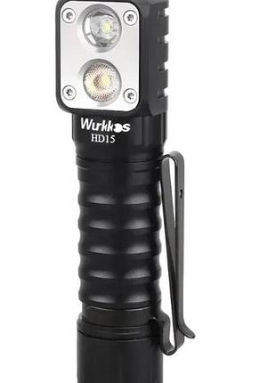 Портативний світлодіодний ліхтарик wurkkos hd15 з акумулятором