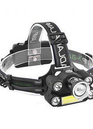Ліхтар налобний світлодіодний на 5 діодів акумуляторний на голову bailong police bl-t64 4101