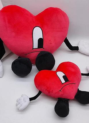 М’яка іграшка середнє серце 40×65 см