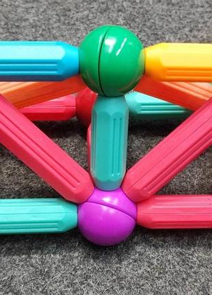 Магнітний конструктор magnetic sticks&balls 26 паличок і 10 кульок
