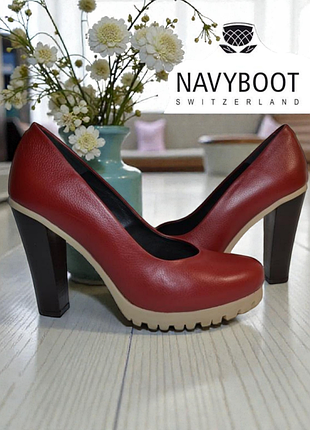 Navyboot швейцарія оригінал натуральна шкіра! ефектні комфортні туфлі на платформі 1000 пар тут!
