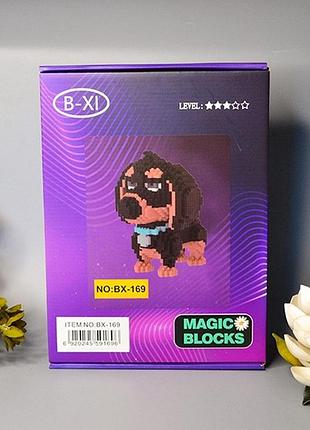 Конструктор magic blocks «собака породы такса “бадди”», 1900 деталей (169-bx) 3
