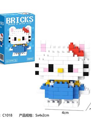 Конструктор bricks hello kitty «кітті» блакитна c1018 2