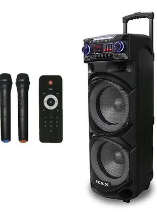 Акустическая переносная колонка zxx-9292 60вт 2x10"