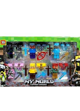 Набір фігурок my world — minecraft (25004a)