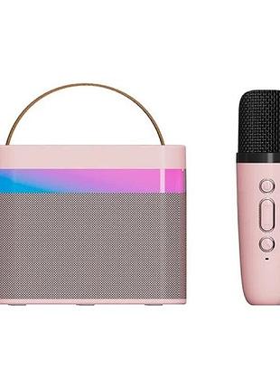 Портативная колонка k19-1 с беспроводным микрофоном