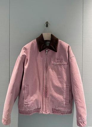 Куртка бомбер с утеплением на искусственном пухе