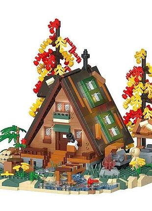 Конструктор «деревянный домик», 2151 деталей, p3112