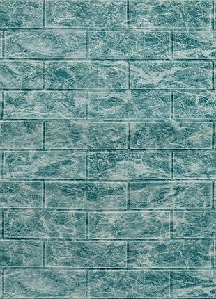 Декоративна 3d панель самоклейка 700х770х5мм глибоке море (цегла) (067) sw-00000170