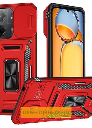 Ударопрочный чехол camshield army ring для xiaomi redmi 15c (eu) красный / red