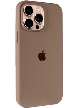 Чохол silicone case full protective (aa) для apple iphone 13 pro (6.1") коричневий / brown