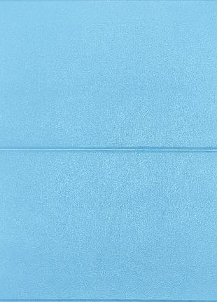 Самоклеюча 3d панель 700х600х5мм блакитні блоки (367) sw-00001465