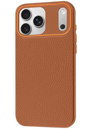 Чехол syndee with magsafe для apple iphone 17 pro max (6.9") golden brown