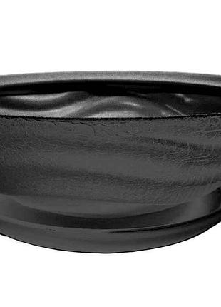 Горщик керамічний бонсай хвиля 4л чорний тм авангард