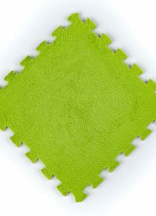 Підлога-пазл плюшевий 30х30х1см салатовий (d) sw-00002094