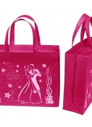 Эко сумка ручка вальс с замком 320-270-100 400мм розовый тм ecobag