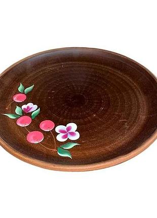 Блюдо для піци 30см вишенька тм етно кераміка