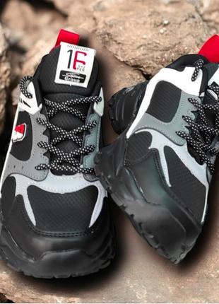 Чорні демі кросівки на платформі для дівчинки хлопчика весна осінь