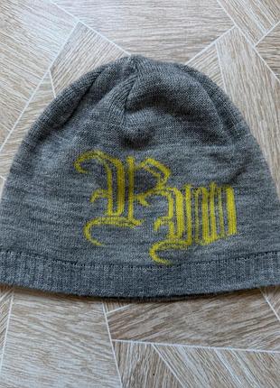 Шапка sport y2k outdoor gorpcore pm plus minus outdoor knit beanie virgin wool germany