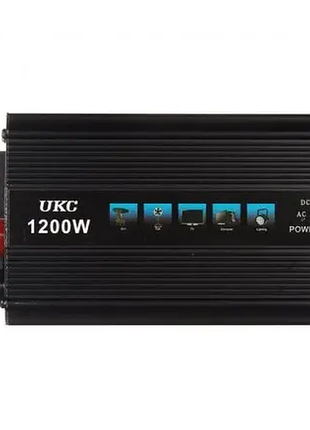 Инвертор 12-220 ukc ssk-1200 1200w 3