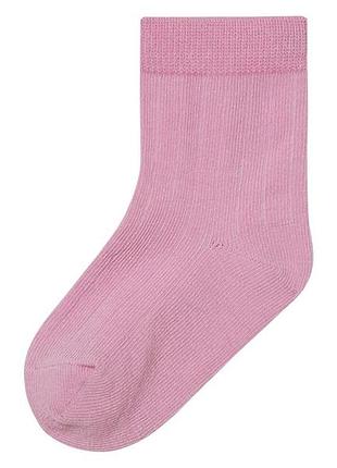 Носки хлопковые высокие для девочки lupilu lycra® 370788 23-26 розовый