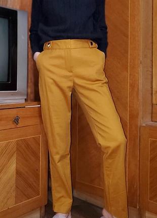 Брюки сигареты горчичные f&f 3