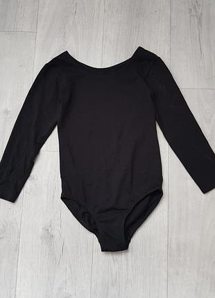 Черный купальник для танцев или гимнастики