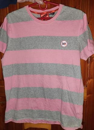 Стильная оригинал фирменная футболка superdry.м-с